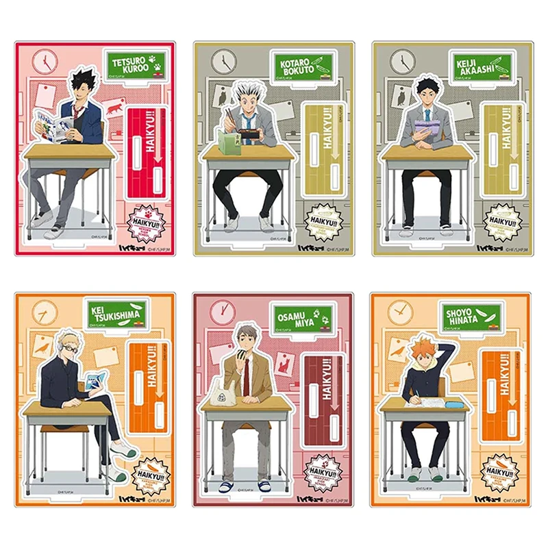 

2022 Anime Haikyuu Figures Desk Plate Models Acrylic Stand Volleyball Boys Model Toys Action Figures Desk Decor Ornaments