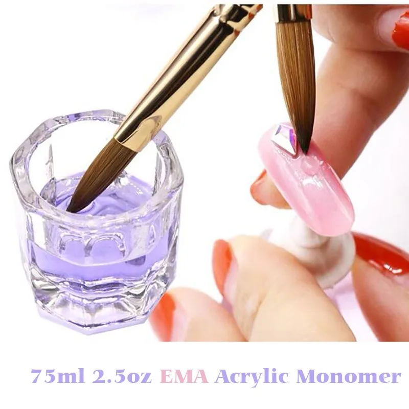 40ML EMA Acrylic Liquid Monomer For Nails Art Carving Extension Dipping Powder Nail Acrylic Crystal Liquid Manicure Tool &j*9Liq nail acrylic liquid