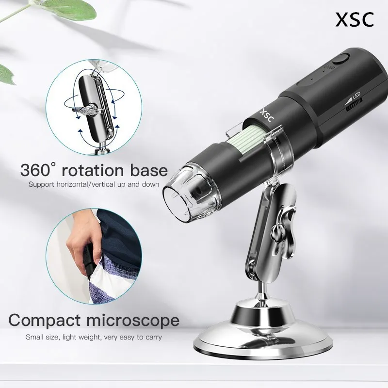 Skin Tester Health Analyzer Body Health Analyzer Scalp Detector Wireless Dermatoscope Scalp Skin Analyzer Machine 1000X Facial and Body Analyzer Electronics Microscope Beauty Health Profession