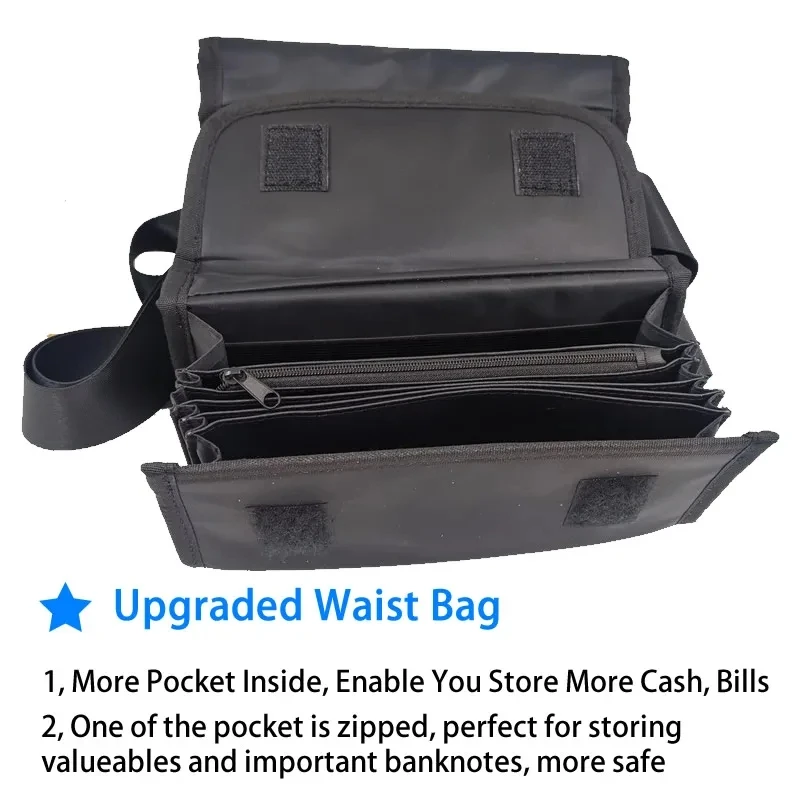 Euro Coin Holder Creative Portable Coin Storage Multi Pockets Euro Wallet Waist Bag 8 Slots Cash Money Bill Safe Fanny Pack