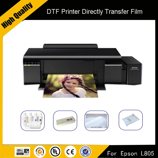 Machine d'impression DTF A4 pour Epson L805, imprimante à transfert direct  de film DTF pour vêtements, impression textile de t-shirt - AliExpress