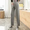 Spring Thin Fashionable Outwear Loose Casual Straight Trousers Maternity Clothes Pregnant Women's Pants 5