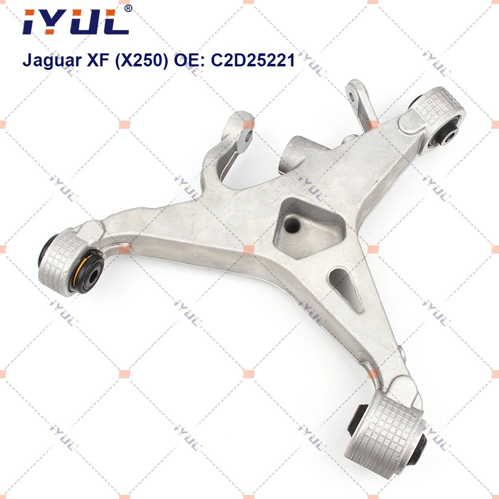 

IYUL Rear Lower Suspension Control Arm Straight For Jaguar XF X250 XJ X350 XJL X351 C2D25221 C2D25220 C2D42388 C2D42387
