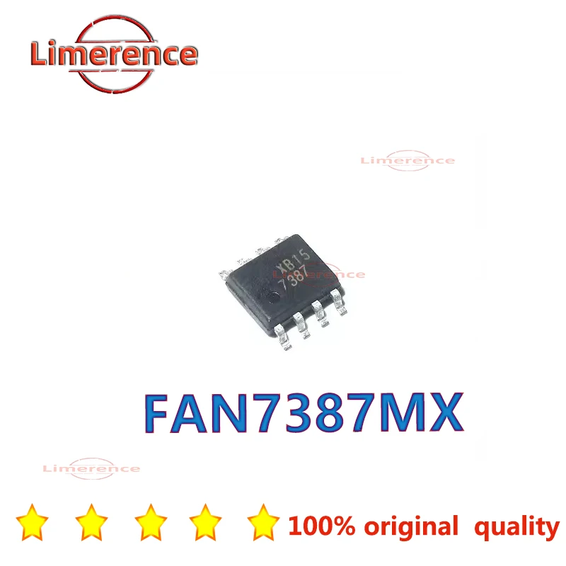 

(5 шт.) FAN7387 100% Новый оригинальный FAN7387MX SOP8 7387 SOP-8 балластный контроллер чипсет