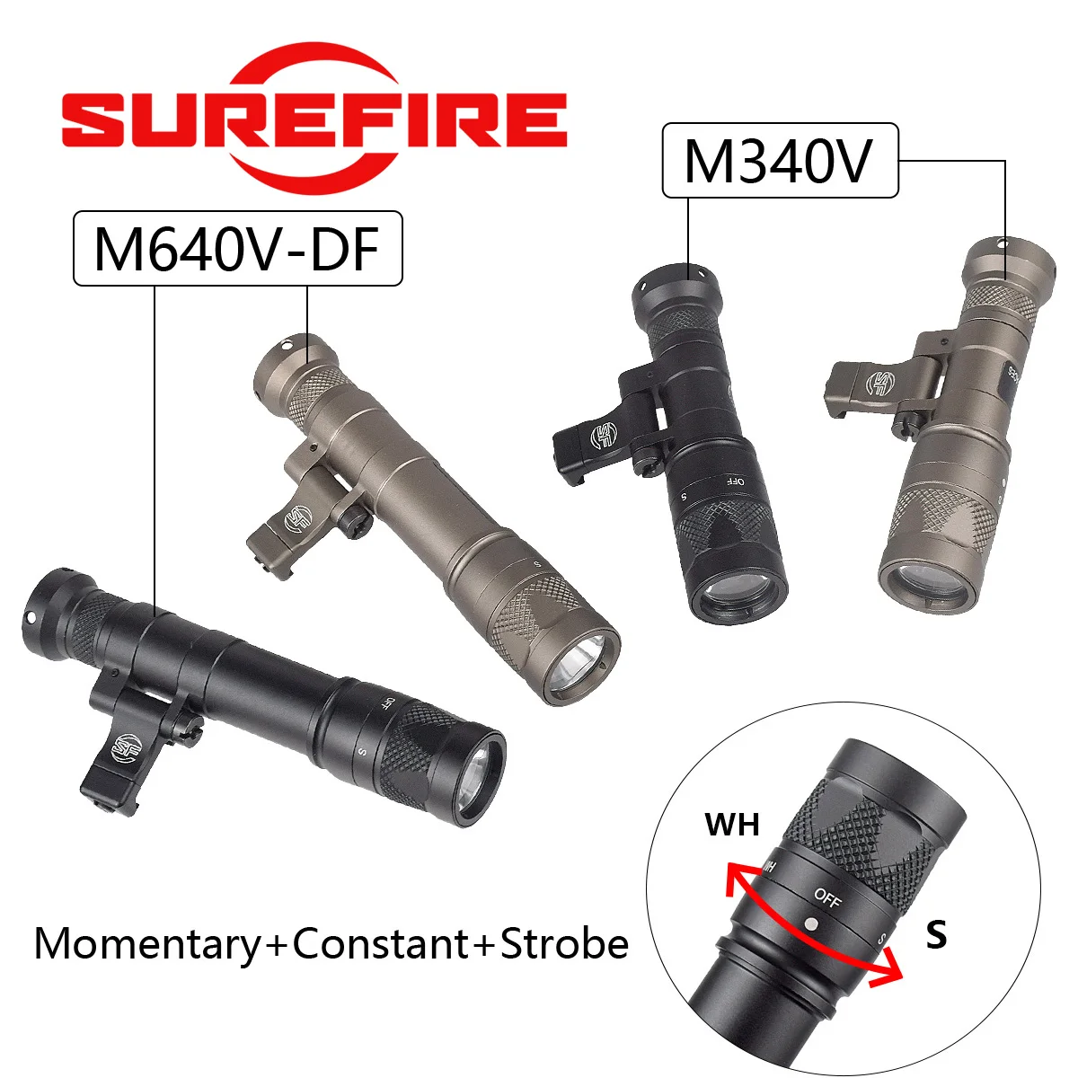 Tactical LED Flashlight for Outdoor Airsoft Hunting