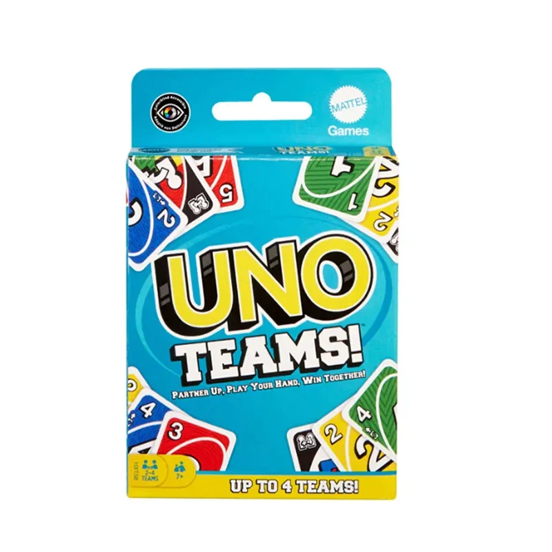 Mattel Games UNO teams Miniature Card Game Friends and Family Party Travel, Camping and More Board Game Collection Great Gift 5