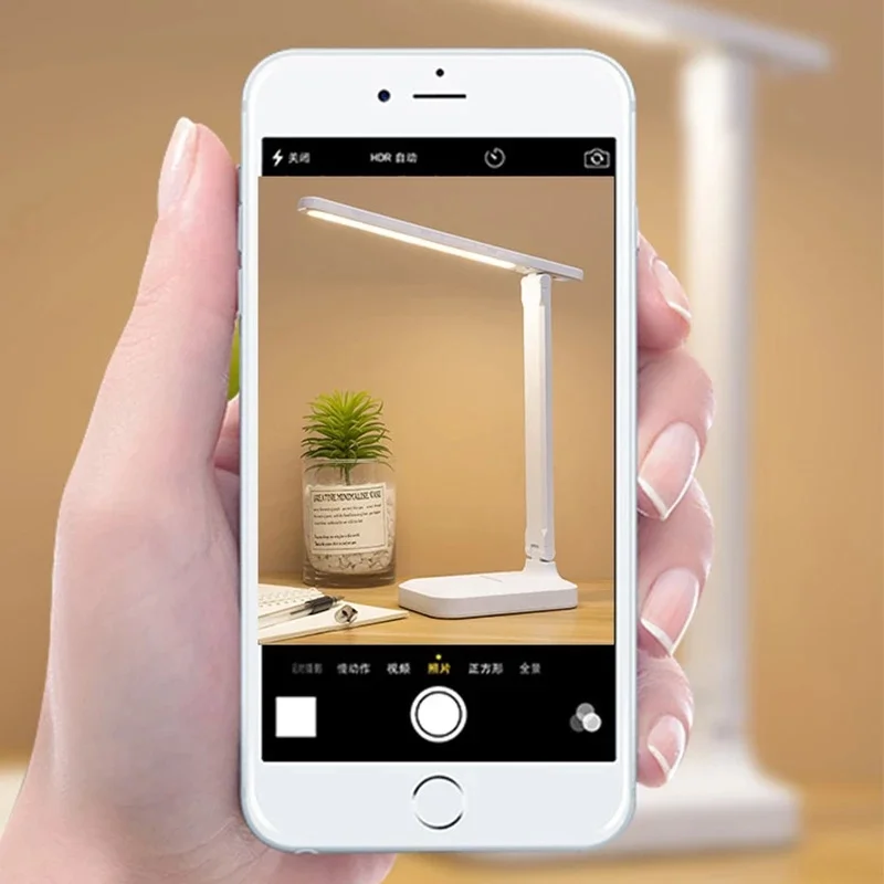 Foldable Table Lamp Led Desk Lamp 3 Type Stepless Dimmable Touch Bedside Reading Eye Protection Night Light USB Chargeable 4
