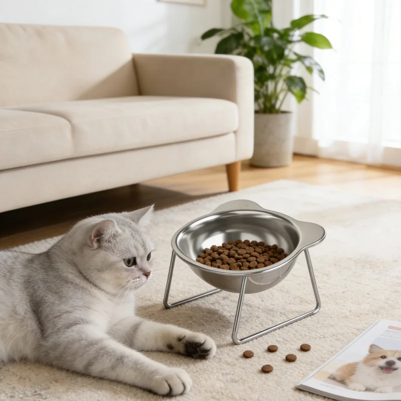 Tilted Cat Bowl 3