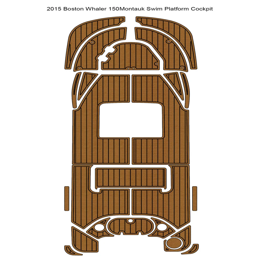 

2015 Boston Whaler 150, монтажная платформа для плавания, коврик для кабины, лодки, EVA, пенопластовый Тиковый настил, самоклеящийся коврик SeaDek в стиле маринемата