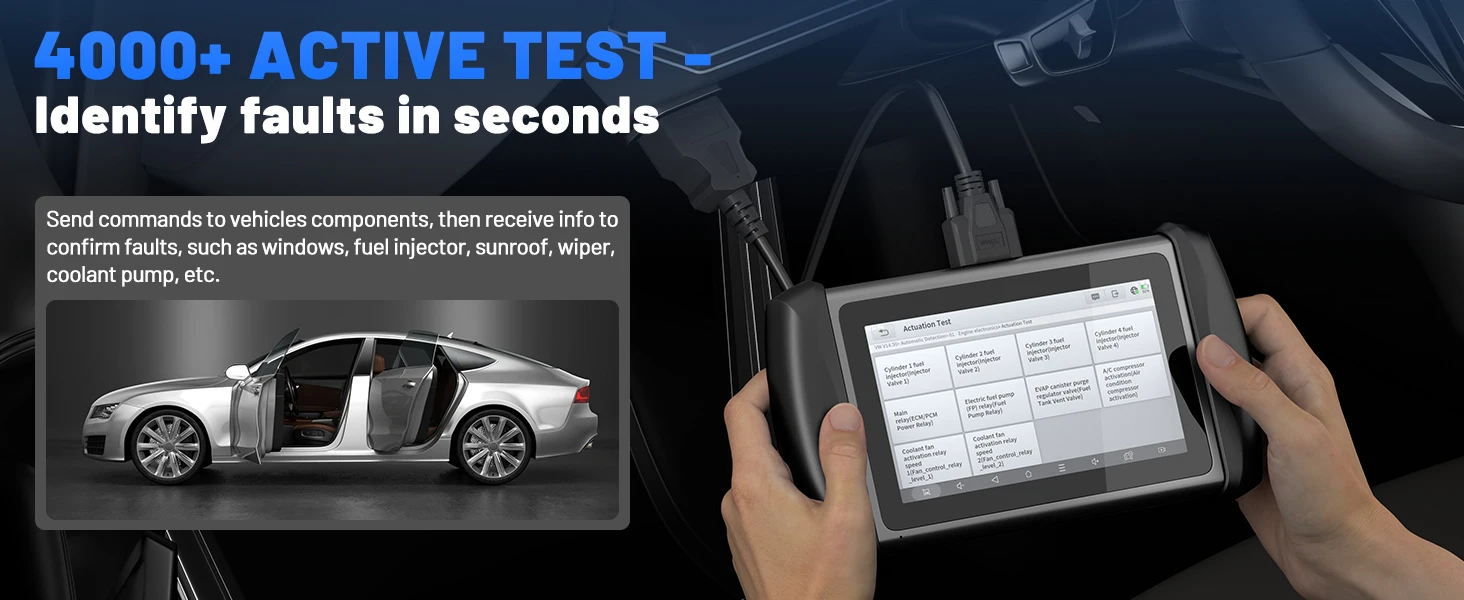 XTOOL IP819 Autodiagnosetools ECU-Codierung OBD2-Scanner VAG-geführter bidirektionaler Scanner 39+ Resets CAN FD DOIP FCA-Protokolle – Detail 6