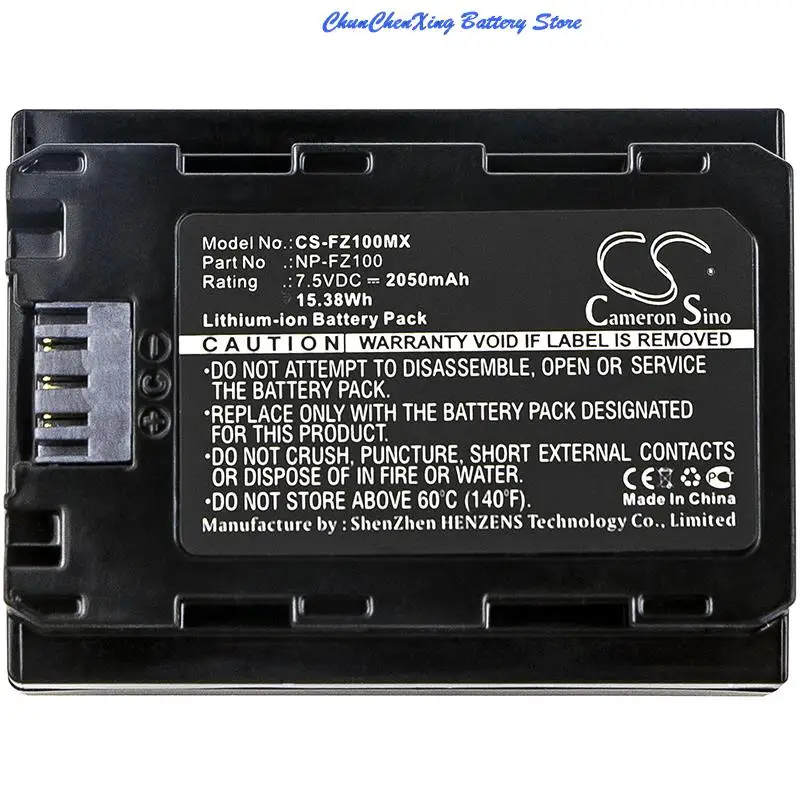 Batteria Cameron Sino 2050Mah Per Sony A7 Mark 3, A7R Mark 3,Alpha A7 Iii, Alpha A7R Iii, Alpha A9,Ilce-7M3 7 M3K 7 M3K 7 Rm3