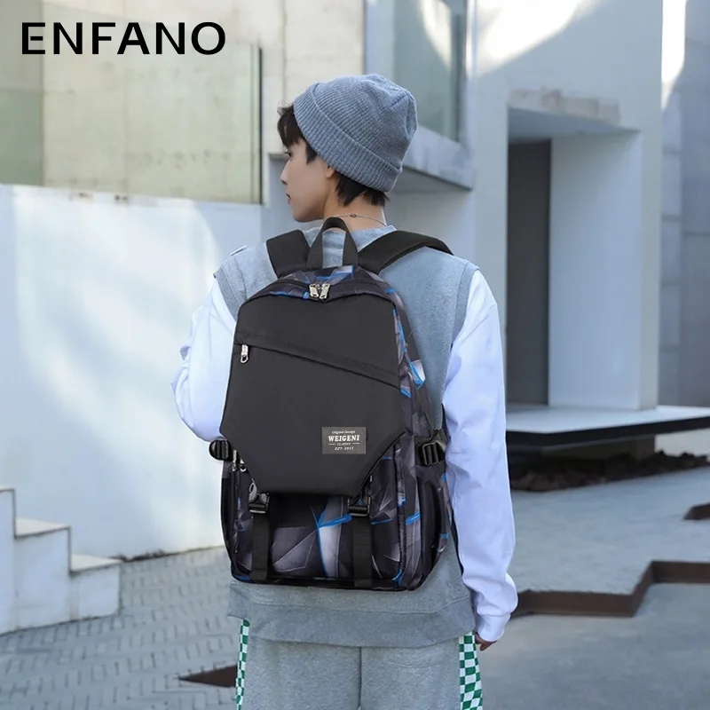 

Мужской рюкзак из ткани «Оксфорд», с граффити