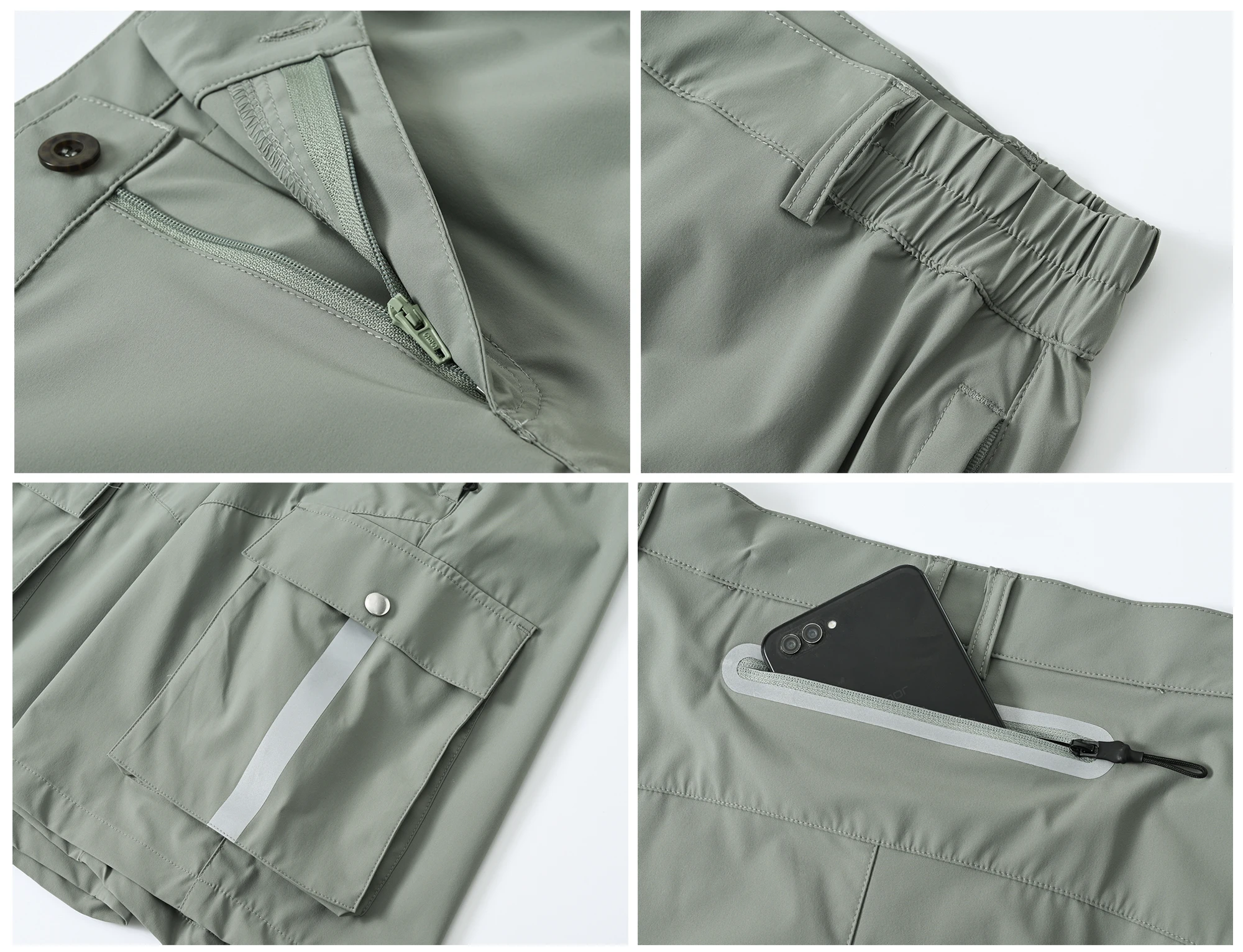 Sommer Männer Cargo-Shorts Taktische Kurze Hosen Wasserdicht Schnell Trocknend Laufen Angeln Casual Sport Shorts – Detail 11