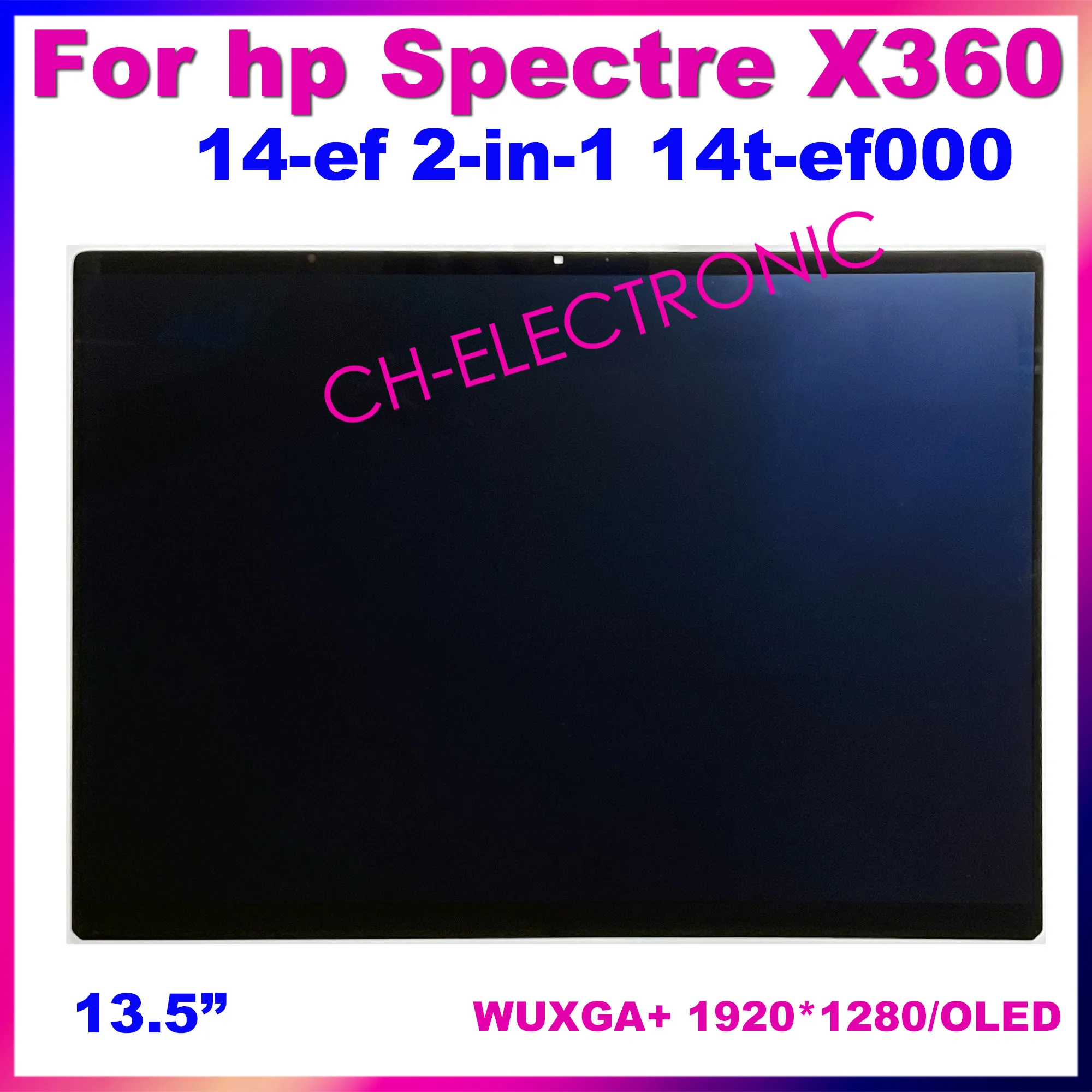 

ЖК-дисплей 13,5 дюйма для ноутбука HP Spectre x360 14-ef 14t-ef 14 EF, сенсорный экран в сборе, дисплей с OLED разрешением ATNA35VJ07 M54554-1J0