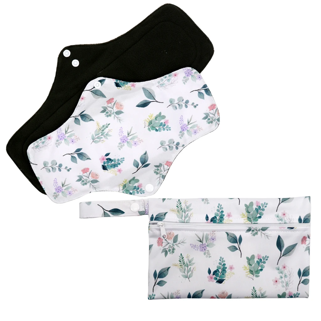Day&Night Size Waterproof Reusable Mama Cloth Menstrual Pads Reusable Cloth Sanitary Pads Feminine Urinary Incontinence Pad