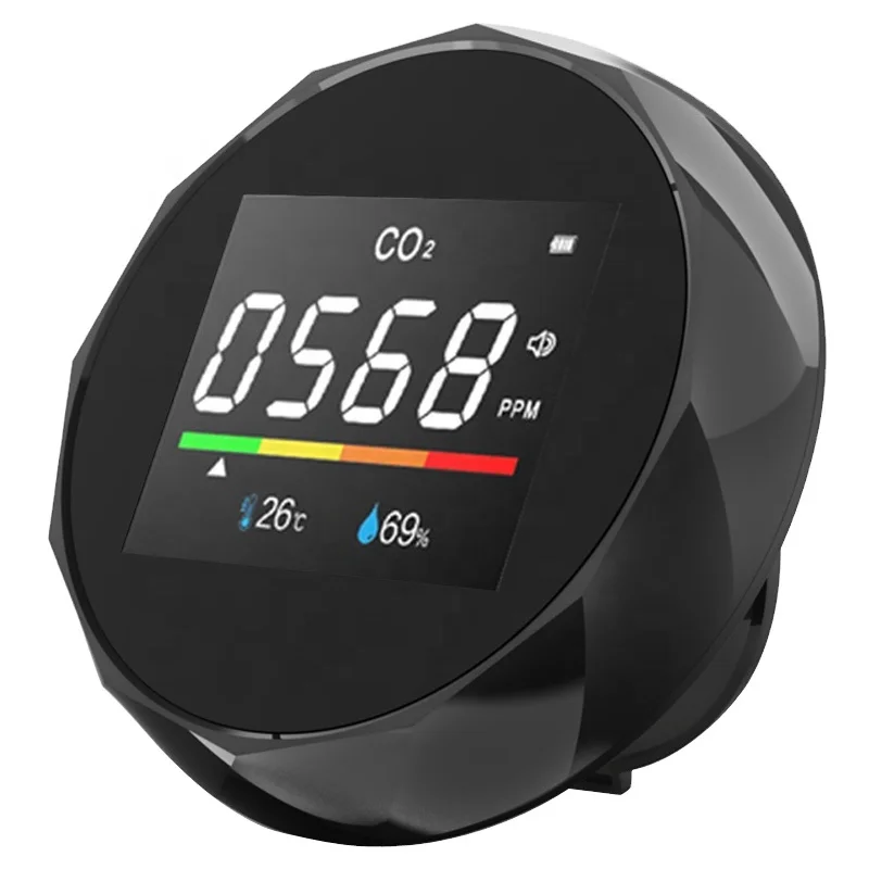 

Mini Air Pollution Tester Black Indoor/car Gas Analyzer Lz Air Quality Monitor Detector De CO2 Meter NDIR