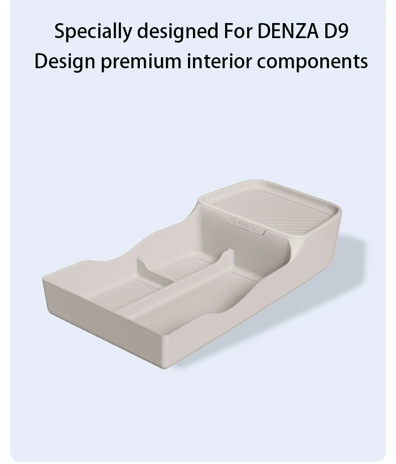 For DENZA D9 2024 2025 Storage box under central control Liquid silicone storage