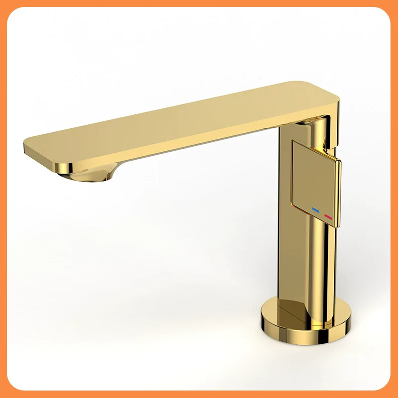 ก๊อกน้ำอ่างล้างหน้าทองเหลืองสีเทาแบบก้านโยกเดี่ยว น้ำร้อนน้ำเย็น ดีไซน์โดดเด่น รูปทรงเครน สีดำโครเมียม สีเทา 1