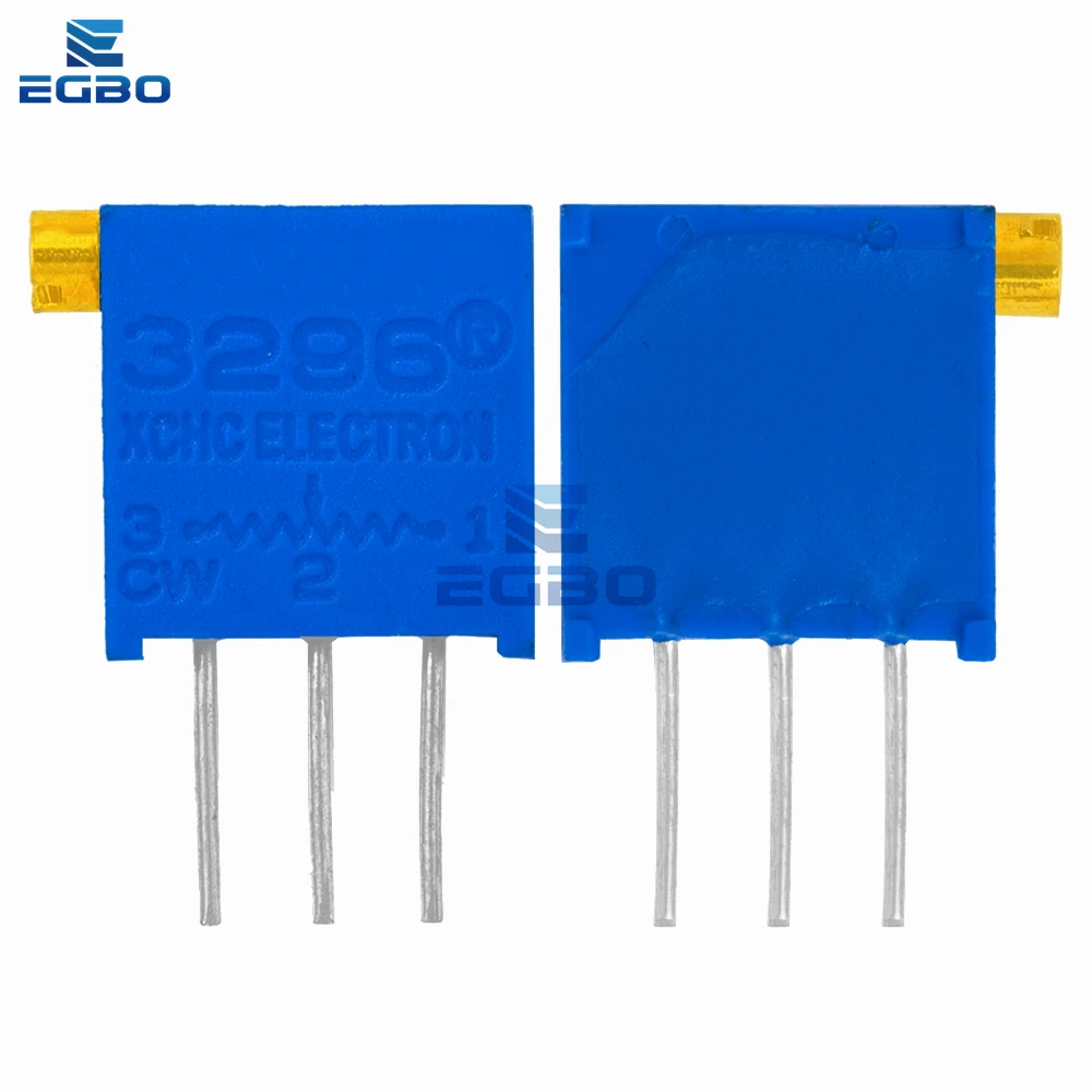 100PCS 3296x 3296 50 100 200 500 ohm 1K 2K 5K 10K 20K 50K 100K 200K 500K 1M ohm 103 100R 200R 500R Trimpot Trimmer Potentiometer