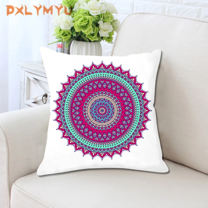 

Mandala Geometric Sofa Cushion Cover Modern Home Decor Soft Pillowcase Stripe Home Decorative Throw Pillow Covers