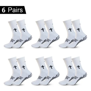4/5/6 Pairs Anti-slip Football Socks Men Woman Breathable Soccer Basketball Tennis Sports Socks Cycling Riding Socks Yoga Sock