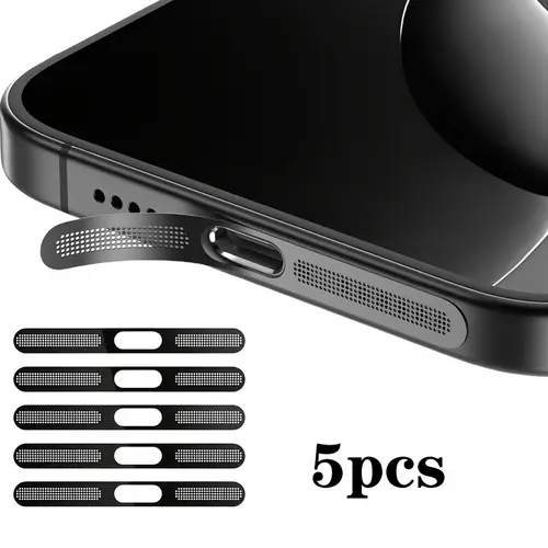 5Pcs Metal Dustproof Net Sticker For iPhone 16 Pro 15 14 13 12 Series Earpiece Speaker Hole Anti-dust Mesh Protector Compatible - Image 8
