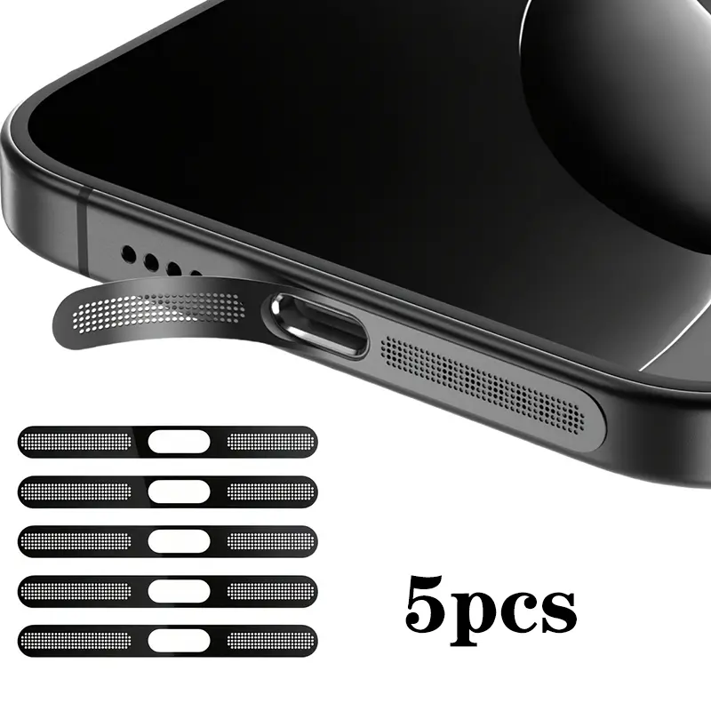 5Pcs Metal Dustproof Net Sticker For iPhone 16 Pro 15 14 13 12 Series Earpiece Speaker Hole Anti-dust Mesh Protector Compatible - Image 8