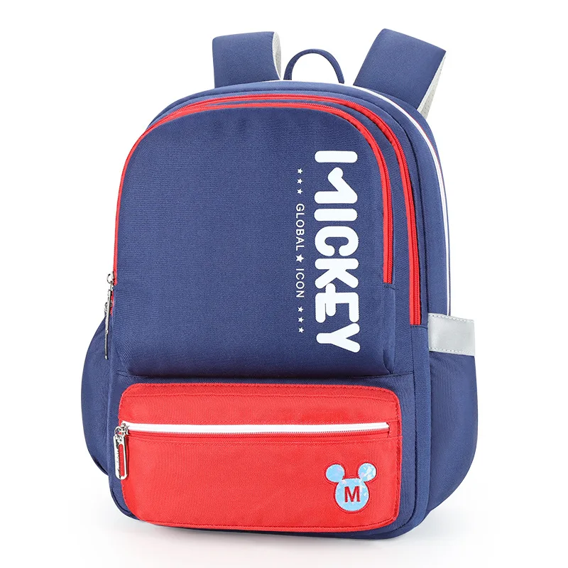 Disney Mickey Minnie School Bags For Boys Girls Primary Middle Student Shoulder Orthopedic Backpack Large Capacity Mochilas