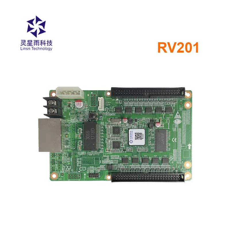 Linsn Rv201 Versão Atualizada do Cartão Receptor Rv901t para a Cor Completa ou Única Cor Dupla Display Led Tela Led