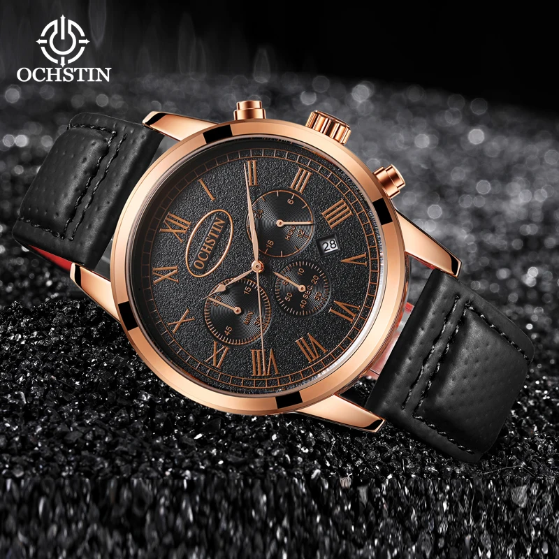 Ochstin new 2023 Navigator series business high-end luxury multi-functional quartz movement luminous men's quartz watch