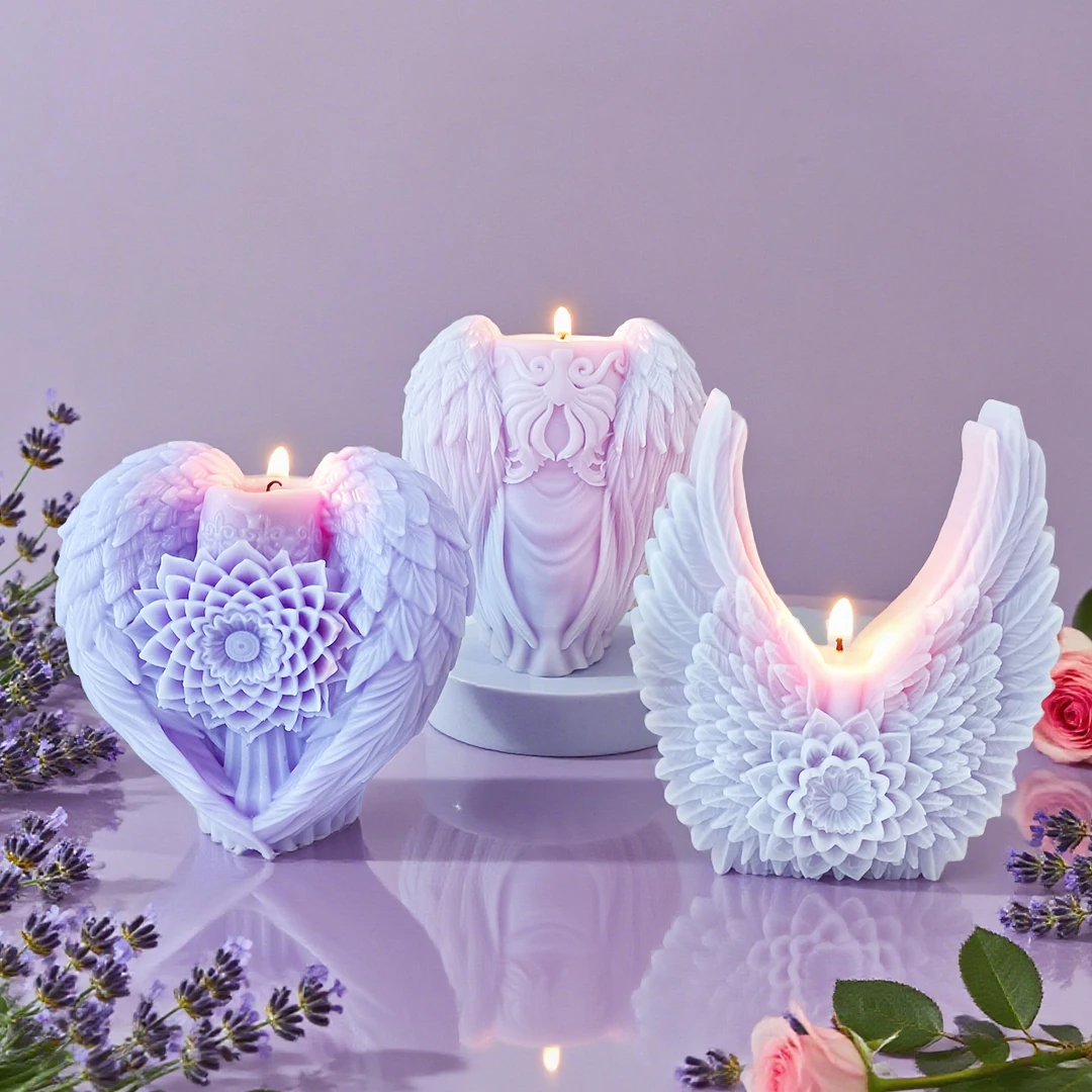 Elegant Flower Wing Mold 6