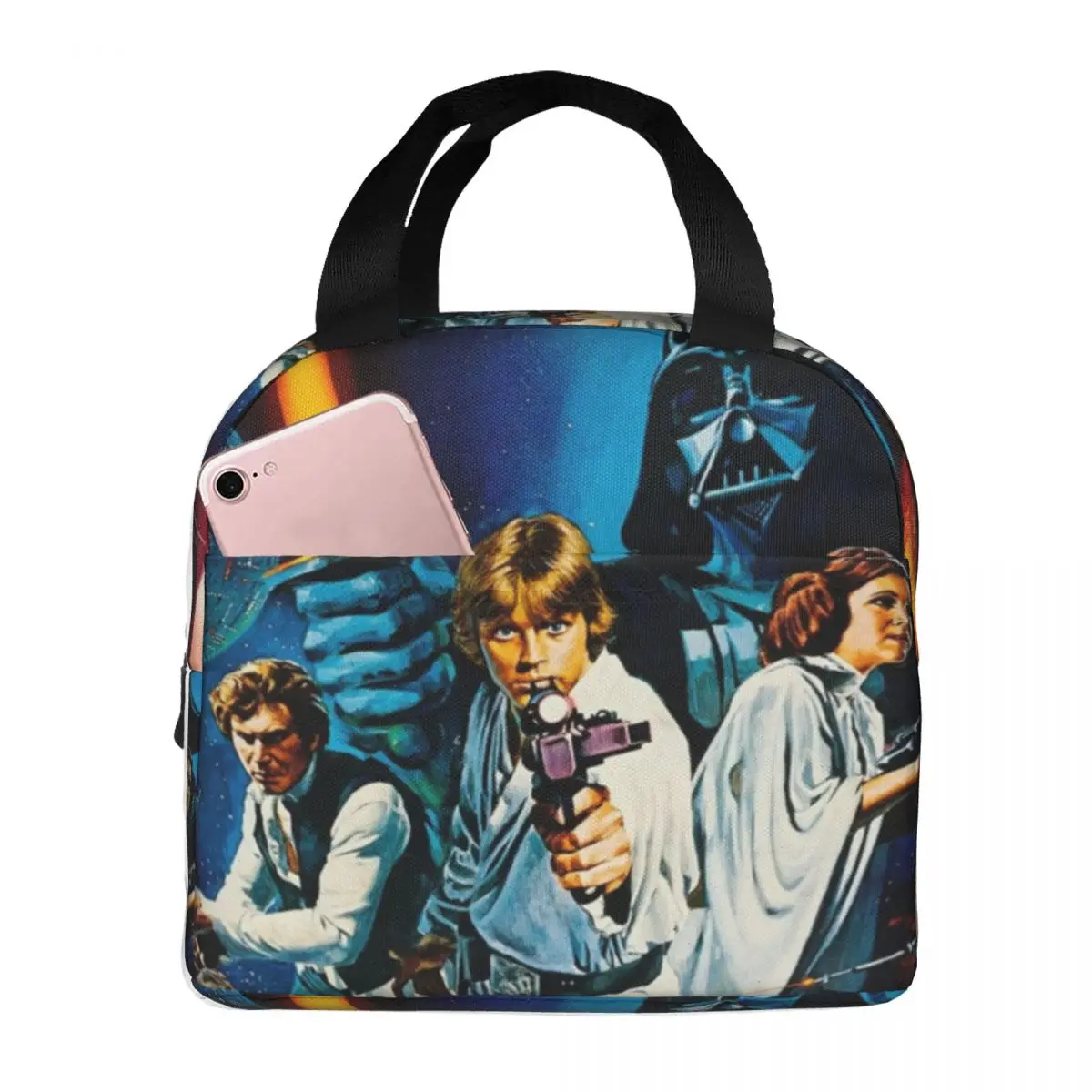 

Оригинальный постер войны 1977 века, термоизолированные сумки для обеда, многоразовый портативный вместительный Ланч-бокс, пляжный ученический