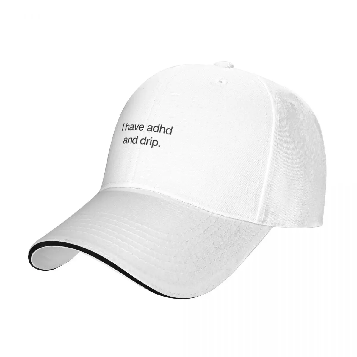 

ADHD psychology drip simple style Baseball Cap Anime Hat Big Size Hat Sunscreen Military Cap Man Men Golf Wear Women's