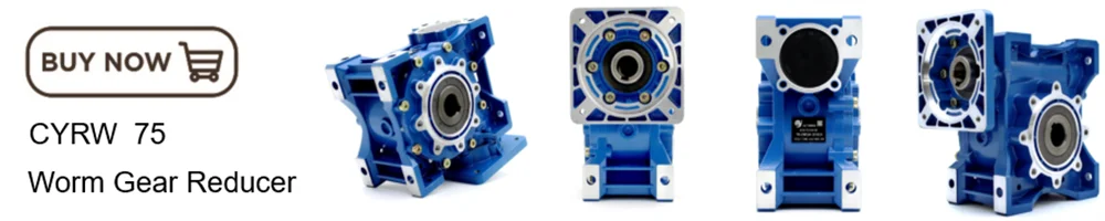Description Picture 6 of itemCYAutoman Worm Gearbox Speed Reducer  NMRW090 RW90  Input19/22/24/28mm Output 35mm Ratio 5:1/100:1  Free maintenance