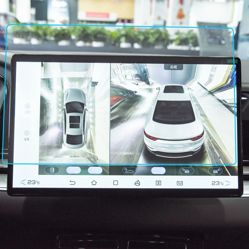 

15,6-дюймовая автомобильная GPS-навигационная приборная панель защитная пленка для BYD HAN EV 2022 ЖК-экран Защитная пленка из закаленного стекла