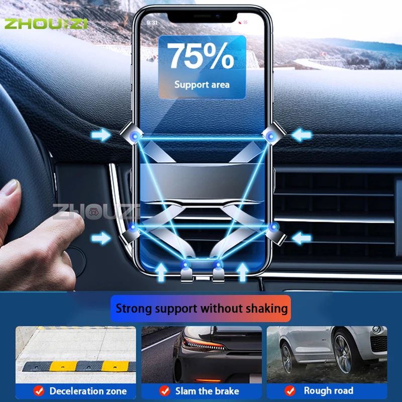 Car Mobile Phone Holder For Lexus RX-Air Vent Mounts Stand GPS Gravity Navigation Bracket Car Accessories