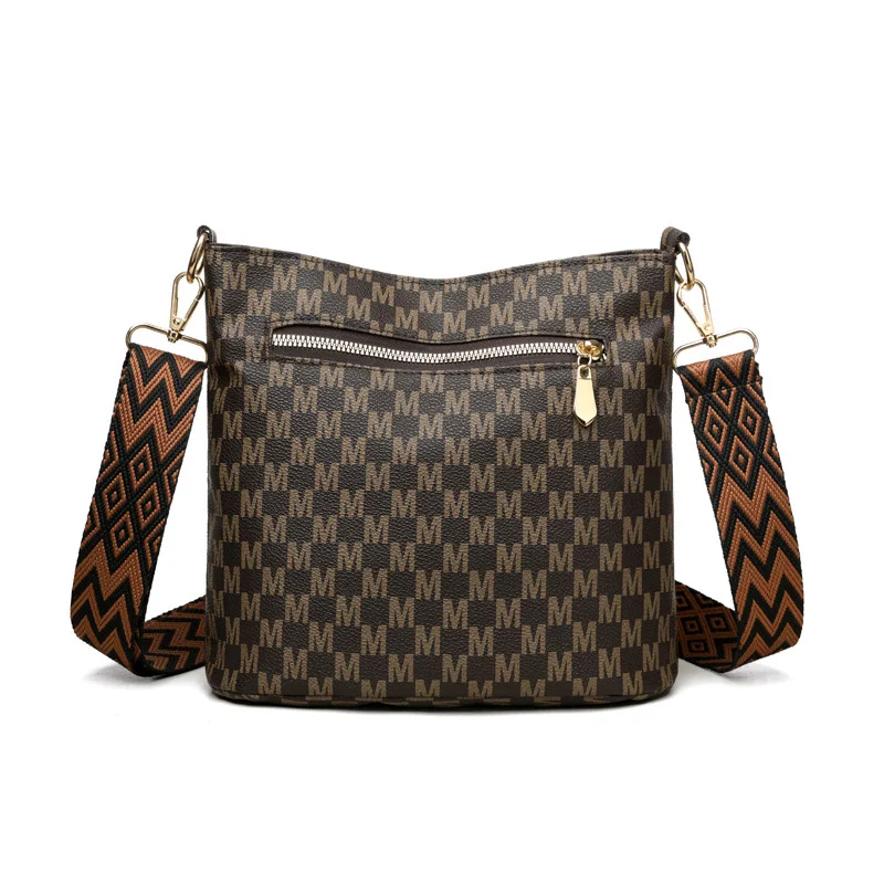 Monogram Pattern Crossbody Shoulder Bag,Luxury Vintage