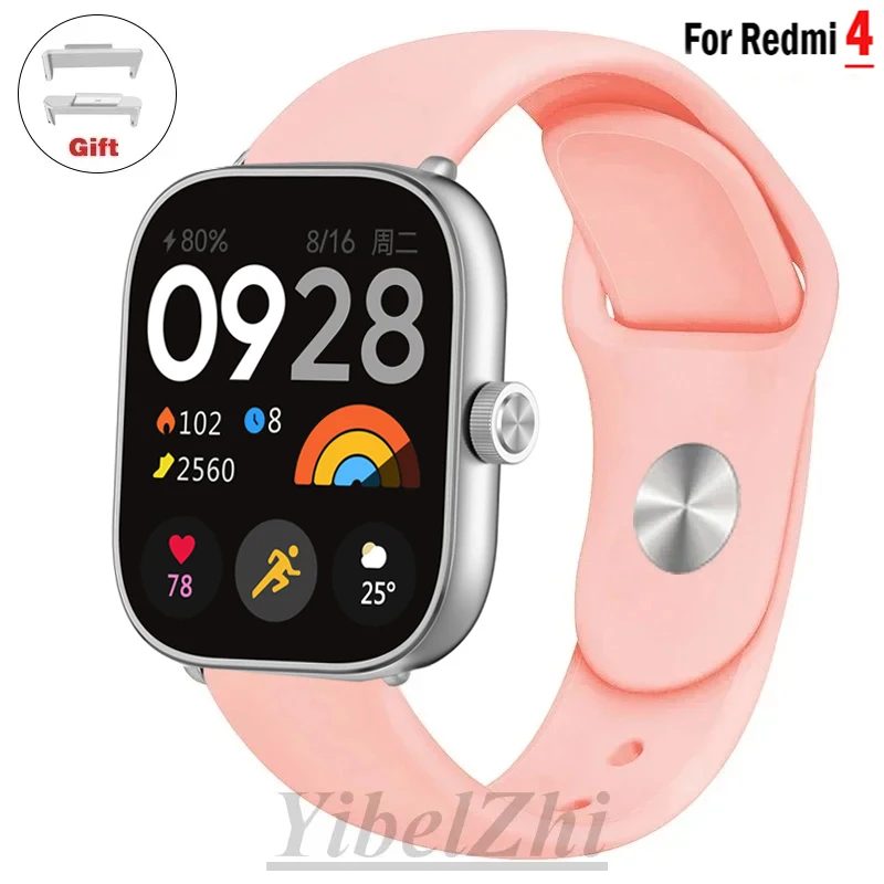 Soft Silicone Sport Bracelet Strap for Smartwatch Wristband Accessories