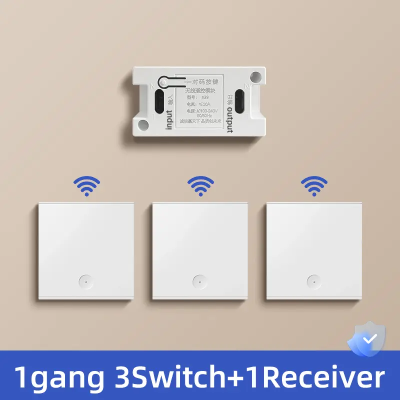 Wireless Smart Light Switch Without Neutral RF 315Mhz Mini Receiver Moudle 220V 110V Push Button Remote Control Lamp Single Live - Image 9