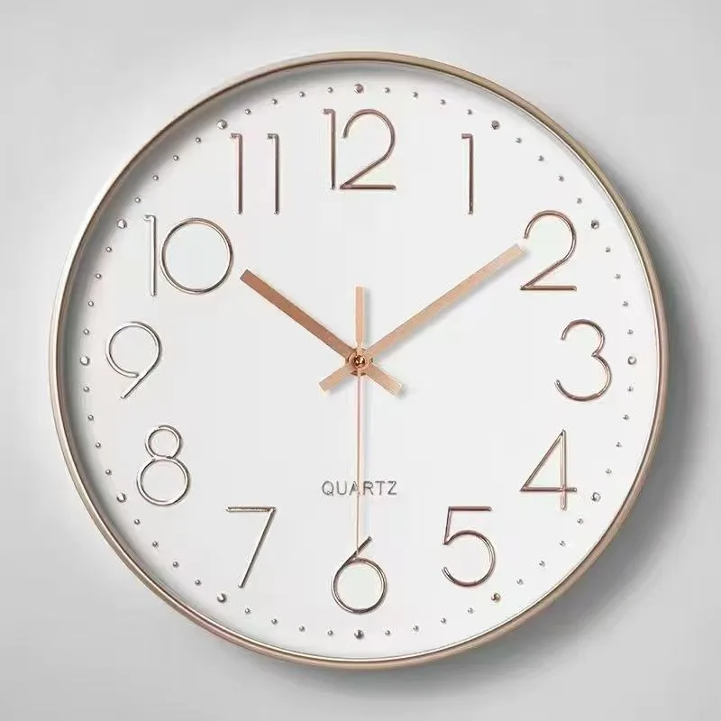 12inch Clock Wall Decor House Decoration Simple Silent Quartz Non-Ticking Classic Digital Home Living Room Decoration 30cm Clock