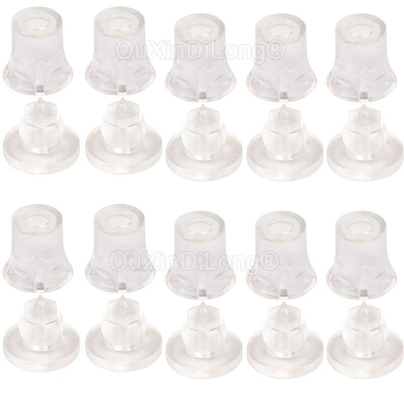 100XAcrylicHiddenStandoffsInvisibleStandoffsClipNailsPlastic