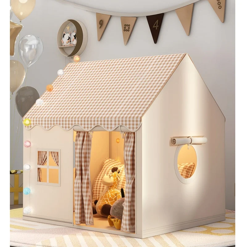 Child Small House Folding Playtent Kid Toy Tent Princess Girl Castle Play House Baby Tent Not include light Ball Chrismas Gift 2