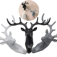 Antler American Style Home Decoration Hook Wall Shelving Wall Hanging Creative Wall Personality Deer Head Wall Key Holder 1