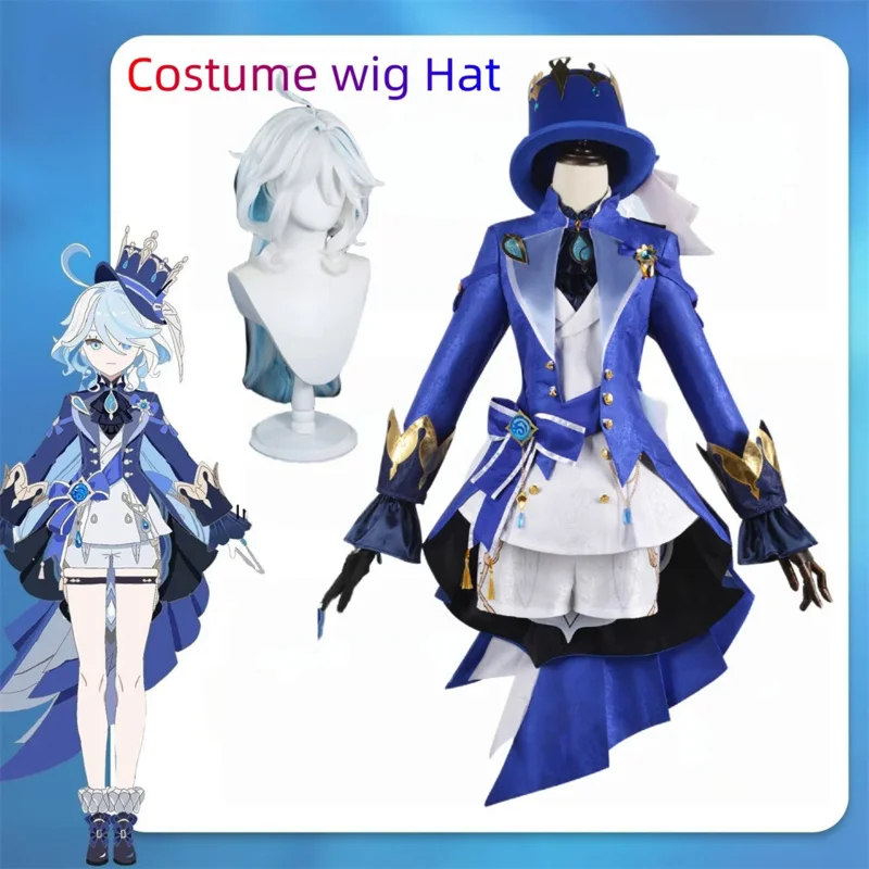 

Focalors Cosplay Game Cosplay Costume Halloween For Woman Dress Clothes