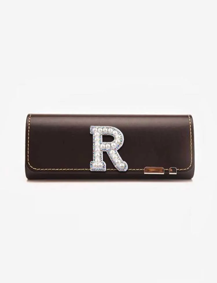 

Customized Japanese Style Eyeglasses Storage Box Retro Sunglasses Cases Personalized Customer Name-Artistic Letter Decor: Close-