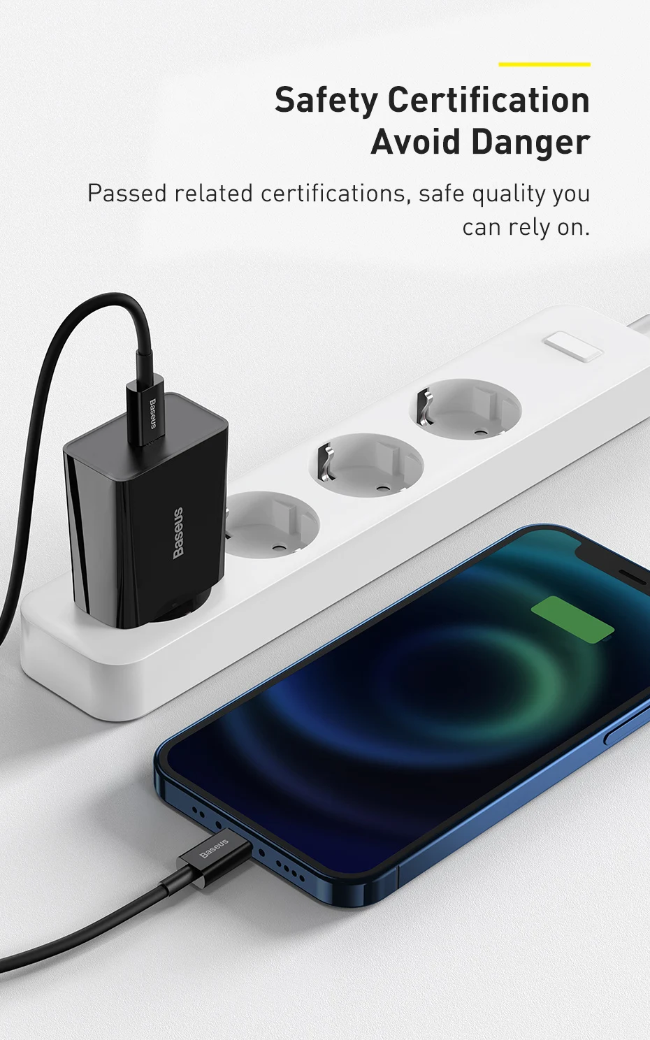 20W Quick Charge QC 3.0 PD USB C Fast Charger Type C Charger for iPhone 15 14 13