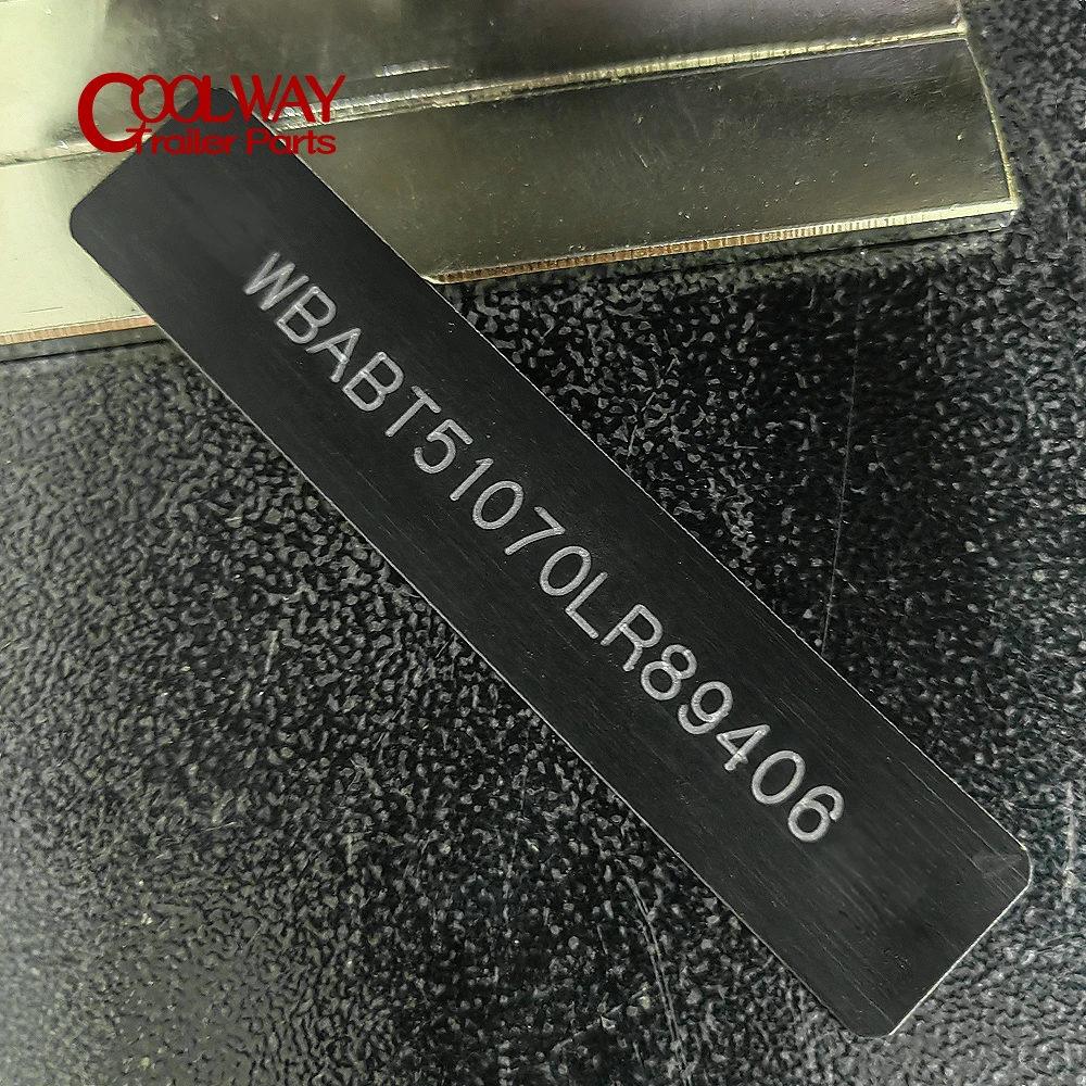 150mm Stamped Black Aluminu VIN HIN Frame Number Serial Date Model ID TAG Identification Plate Hull Boat Vehicle Truck Trailer vehicle identification plate