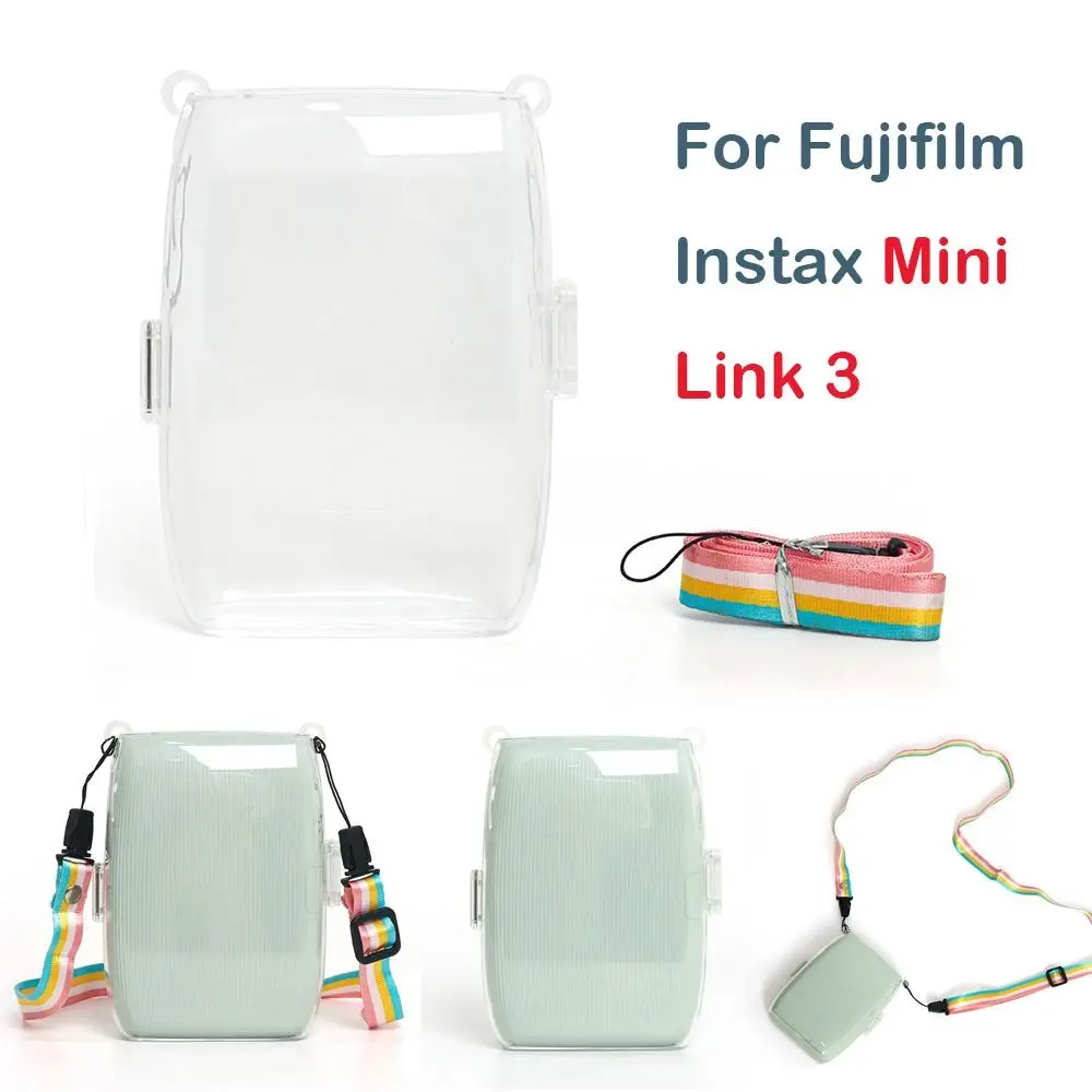 Custodia In Pelle PU Per Stampante Instax Mini Link 3 – Borsa Protettiva Con Tracolla, Organizer Da Viaggio, Verde - 4