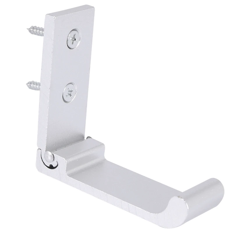 

5 PCS Foldable Wall Hook, Invisible Folding Aluminum Wall Mount Hook Headphones Holder Coat Hook Creative Clothes Hook For Kitch