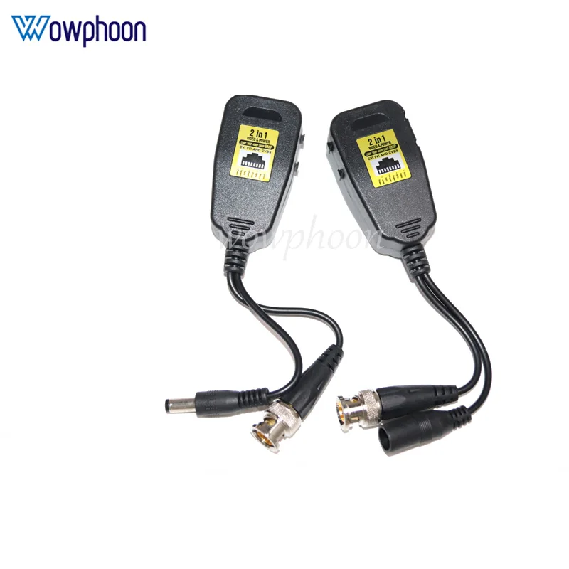 8Mp Balun Ahd/Cvi/Tvi/Cvbs Video Power Audio 3 In 1 Twisted Pair Trasmettitore Utp Cat5E/6 Convertitore Bnc Rj45 Per Cctv Cccam